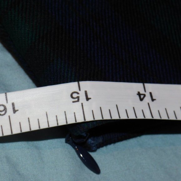 Green / blue / black check Pendleton skirt US10 - Picture 5 of 8